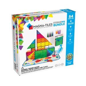 MAGNA-TILES‎ Storage Bin Bundle 84-Piece Magnetic Imaginative Playset NWB
